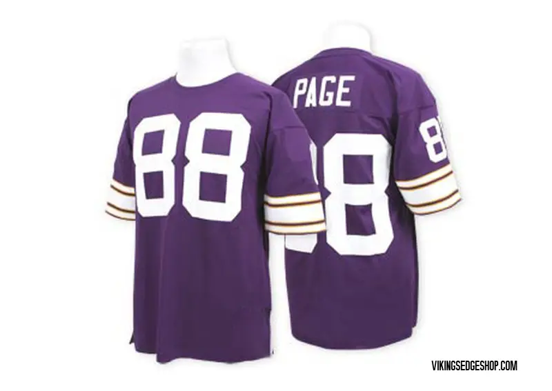 Mitchell and Ness Alan Page Minnesota Vikings Authentic Purple Mitchell And Ness Team Color Throwback Jersey - Men's